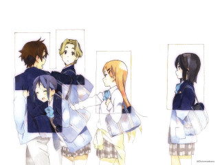 Group people mirror girl cell - a mirror free wallpaper