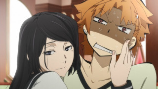 Couple looking distance hands face - their face free wallpaper