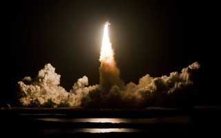 Rocket launch night sky clouds - the night sky free wallpaper