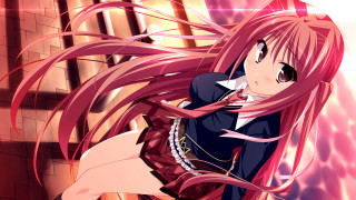 Girl pink hair black suit - a black suit free wallpaper