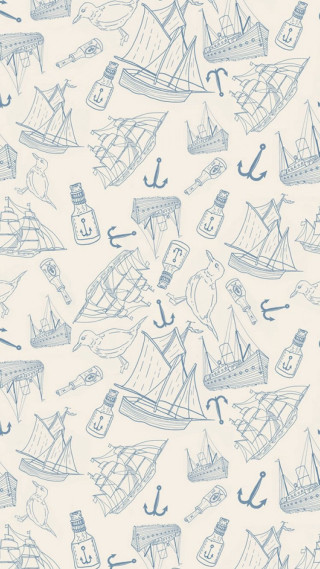 Blue white wallpaper boats anchors - free ship wallpaper for mobile