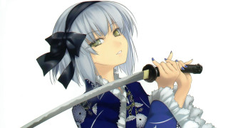 Woman sword dress hand looking - a sword and a dress free wallpaper