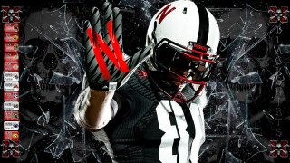 Football player glove ball space - accent free wallpaper