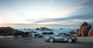Car beach rocks water sunset - anthony s waters free wallpaper