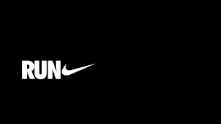 Nike run logo black background - constant free wallpaper
