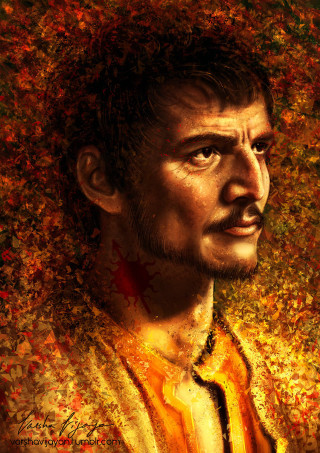 Man beard yellow shirt painting 2 - altoon sultan free wallpaper for mobile