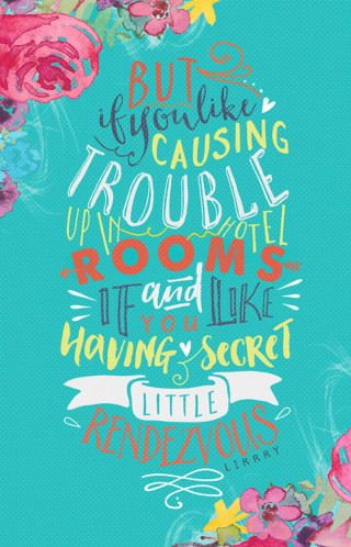 Quote blue background flowers inspiration - room free wallpaper for mobile