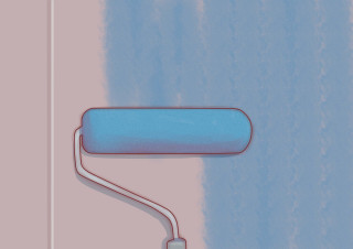 Blue wall light white cord - gradient light blue free wallpaper