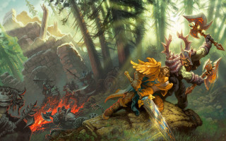 Man sword forest background fire - a sword in a forest free wallpaper