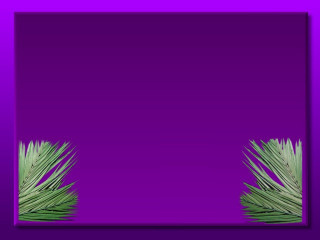Purple background green palm tree - betye saar free wallpaper