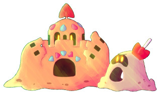 Sandcastle drink cup straw mouth - a drink free wallpaper