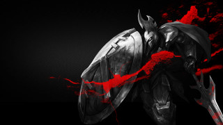 Black red knight sword shield - a sword and shield free wallpaper