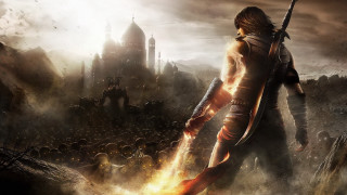 Woman holding sword castle fire - dark soul free wallpaper