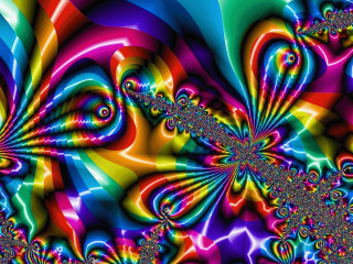 Colorful abstract background spiral design 6 - fractal free wallpaper