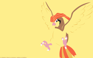 Cartoon bird red head yellow - yellow wing free wallpaper
