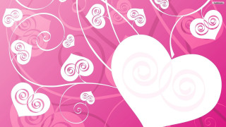 Heart swirls pink background hearts - a place free wallpaper