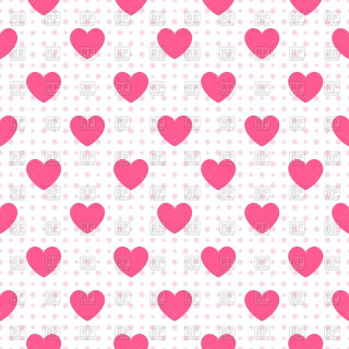 Pink heart pattern white background - plain background free wallpaper for tablet