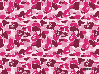 Pink camouflage background hearts pattern - kaw free wallpaper