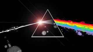 Dark side moon rainbow middle 3 - a dark side of the moon free wallpaper