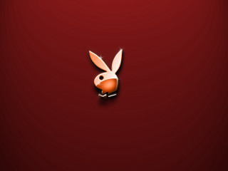 Rabbit red background white head 2 - arnold mesches free wallpaper