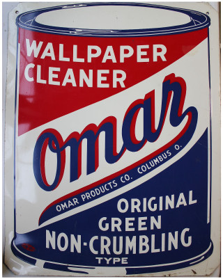 Wallpaper cleaner sign red blue - free vintage wallpaper for mobile
