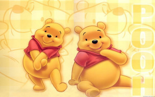 Winnie the pooh characters yellow - pattern free wallpaper for desktop