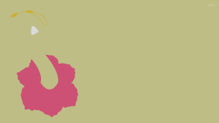 Pink elephant green field yellow - overhead in the sky above free wallpaper