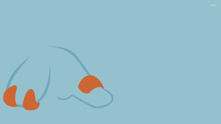 Hand two fingers blue background - vector curve free wallpaper