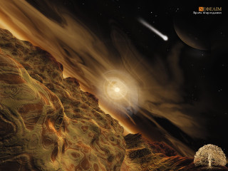 Planet tree distant object star - a distant object in the background free wallpaper for desktop