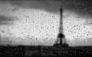 Eiffel tower rainy window impressionist - impressionist free wallpaper