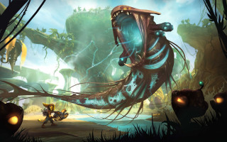 Giant octopus forest man cat - a giant octopus free wallpaper