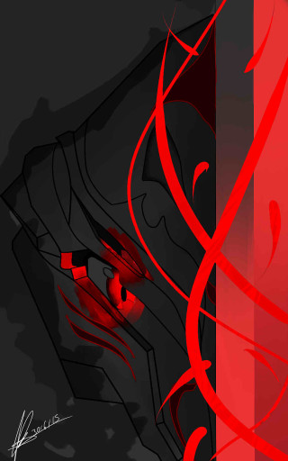 Red black abstract painting shoes - auto free wallpaper for mobile