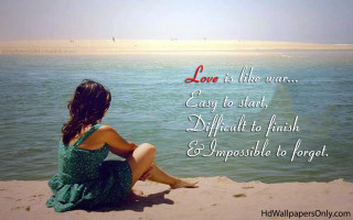 Woman beach water quote love - easy free wallpaper