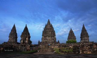Stone structures sky background clouds - the step free wallpaper