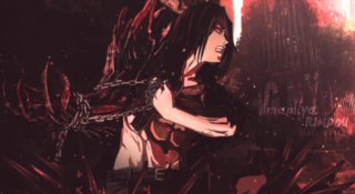 Woman chains bloody face neck - chain free wallpaper