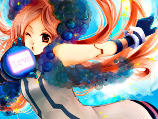 Girl blue hat longhair blueobject - a blue object free wallpaper