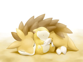 Stuffed animal head toy laying - its head on free wallpaper