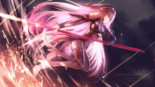 Girl long hair sword pink - eden box free wallpaper for desktop