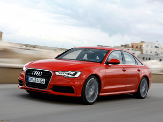 Red car city skyline cloudy - a street next free wallpaper for desktop