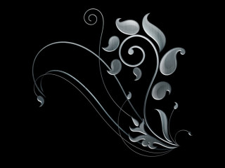 Black white abstract background swirls - a white swirl free wallpaper for desktop
