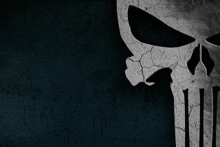 Black white skull wall background - skull free wallpaper