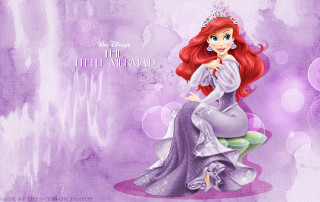 Little mermaid tiara purple dress - a tiara free wallpaper