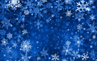 Blue background snowflakes stars sky 2 - free abstract wallpaper for desktop