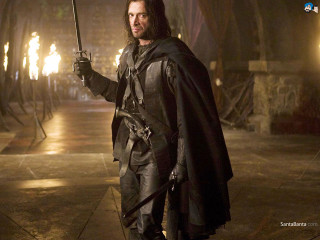 Man costume sword dark room 2 - his hand in free wallpaper