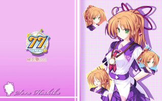 Girl purple dress holding children - high detail 8 k free wallpaper for desktop