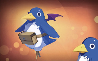Blue bird briefcase small bird - its beak free wallpaper