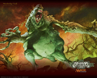 Green monster large mouth large - spooky free wallpaper