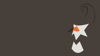 Bird orange white beak black - beak free wallpaper