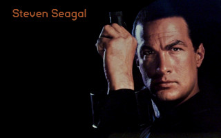 Man holding gun black background - his right hand free wallpaper