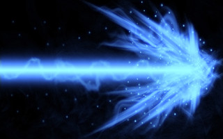 Blue light black background stars - arcane free wallpaper